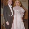 Conductor Pietro Cimara and Lily Pons during a Metropolitan Opera tour of Lucia di Lammermoor in Cleveland