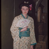 Unidentified performer in costume for Madama Butterfly at the Metropolitan Opera