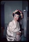 Dorothy Kirsten in costume for Madama Butterfly at the Metropolitan Opera