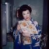 Dorothy Kirsten in costume for Madama Butterfly at the Metropolitan Opera