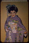 Chorus soprano Frederica Fondo during a Metropolitan Opera tour of Madama Butterfly