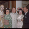 Principals including Lorenzo Alvary (?), Lucielle Browning, Giulio Gari, Dorothy Kirsten, and Alessio De Paolis during a Metropolitan Opera tour of Madama Butterfly
