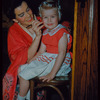 Mildred Miller and a child performer during a Metropolitan Opera tour of Madama Butterfly
