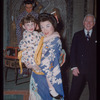 Lucielle Browning, a child performer, Dorothy Kirsten, and administrator Edward Johnson during a Metropolitan Opera tour of Madama Butterfly