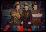 Chorus members during a Metropolitan Opera tour of Simon Boccanegra
