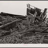 New England hurricane. Tobacco barn in Massachusetts.