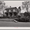 New England hurricane. House in Amherst, Massachusetts.