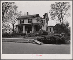 New England hurricane. House in Amherst, Massachusetts.