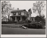 New England hurricane. House in Amherst, Massachusetts.