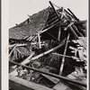 New England hurricane. Tobacco barn in Connecticut.