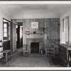 Living room in model house. Reedsville, West Virginia.