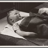 Sleeping boy at nursery school. Reedsville, West Virginia.
