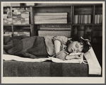 Child sleeping in nursery school. Reedsville, West Virginia.