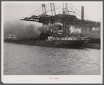 Ship unloading ore at plant. Buffalo, New York.