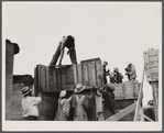 Rammed earth construction near Birmingham, Alabama. Forms sections should not be larger than can be handled by a crew of three or four men.