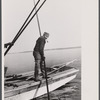Oyster tonger, Rock Point, Maryland.