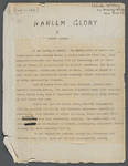 "Harlem Glory" - Unpublished novel