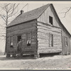 One-room house on Coalins Forest and Game Reservation between Tennessee and Cumberland Rivers in Kentucky.