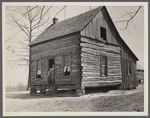 One-room house on Coalins Forest and Game Reservation between Tennessee and Cumberland Rivers in Kentucky.