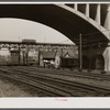 Housing under Wisonsin Avenue viaduct. Milwaukee, Wisconsin.