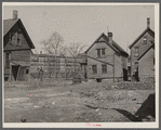Group of houses at 9th and Galena Street. Milwaukee, Wisconsin.