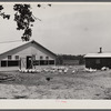 Rehabilitation client and laying house built with rehabilitation funds. Dent County, Missouri.