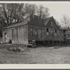 Old store and post office built when a timber industry flourished at Stone Hill, Missouri.