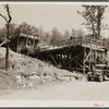 Crushing rock at a quarry for road work. Dixon Springs pasture and erosion demonstration project. Robbs, Illinois.