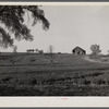 An Iowa farm scene. Fifteen miles north of Des Moines, Iowa.