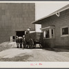 Weighing in at elevator before unloading corn. Near Rising, Illinois.