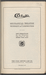 Mechanical Treatise on Technique and Construction of the Series Nine Cars