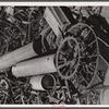 Salvage. Farm scrap. Hay rakes, farm wheels, hot-water tanks and auto springs long past their prime are contributed by Michigan farmers to the scrap-collection drive.