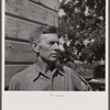 H.B. Fisher is a contractor's checker. Alabama farm folks, the Fishers have been traveling about since the construction boom began. Childersburg, Alabama.