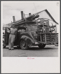 Garland Smith, who came to Childersburg to work as a carpenter. He used to be a farmer in Ardmore, Tennessee. Childersburg, Alabama.