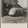 Deluxe Kauneel (or Kaunetz) auto trailer. Bay City, Michigan.