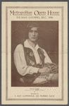 Metropolitan Opera House program featuring Michel Fokine and Vera Fokina