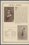 Metropolitan Opera House program featuring Michel Fokine and Vera Fokina