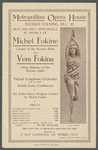 Metropolitan Opera House program featuring Michel Fokine and Vera Fokina