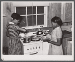 Vocational students practicing cooking 