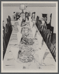 Table setting for True Obedience meeting