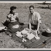 Yvonne and Eugene Aiken on picnic