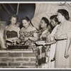 Women at Fourth of July barbecue in Harlem