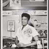 Mrs. Bessie Orlando Woolsworth in waitress uniform
