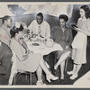 Patrons being serviced at Pete's Creole Restaurant
