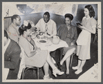 Patrons being serviced at Pete's Creole Restaurant