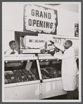 Grand opening of butcher shop 