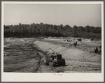 A lake for Greenbelt. Maryland. Natural springs and small streams are being dammed up to turn a natural hollow into a lake for the residents of Greenbelt. ...