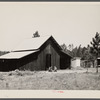 "Bryan" barn on rural resettlement farm unit in Irwinville Farms, Georgia. This barn, designed and built under supervision of W.P. Bryan, project manager, cost one hundred forty-five dollars.