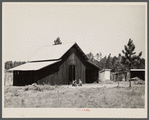 "Bryan" barn on rural resettlement farm unit in Irwinville Farms, Georgia. This barn, designed and built under supervision of W.P. Bryan, project manager, cost one hundred forty-five dollars.