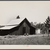 "Bryan" barn on rural resettlement farm unit in Irwinville Farms, Georgia. This barn, designed and built under supervision of W.P. Bryan, project manager, cost one hundred forty-five dollars.